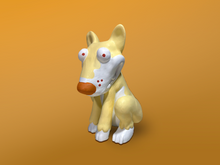 Load image into Gallery viewer, Sitting Dog Figure: Vanilla
